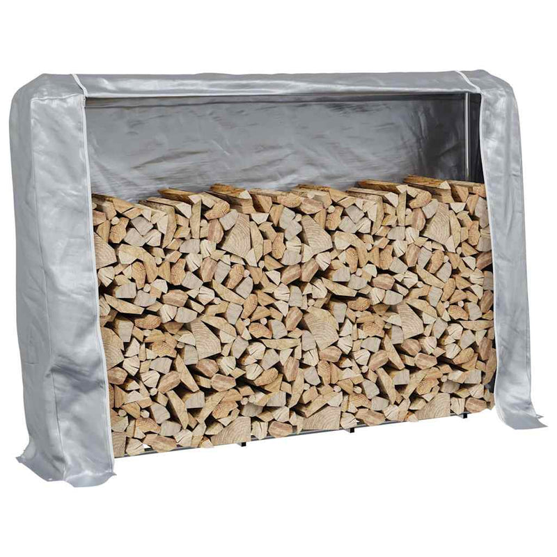 Chimenea de Vidaxl con cubierta de lluvia 200x25x150 cm de acero galvanizado
