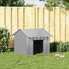 Loft per cani Vidaxl con tetto 85x107x81 cm in acciaio zincato