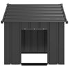 Vidaxl hondenhok met dak 83x130x85 cm gegalvaniseerd staal