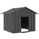 Vidaxl Loft con techo 131x101x102 cm de acero galvanizado