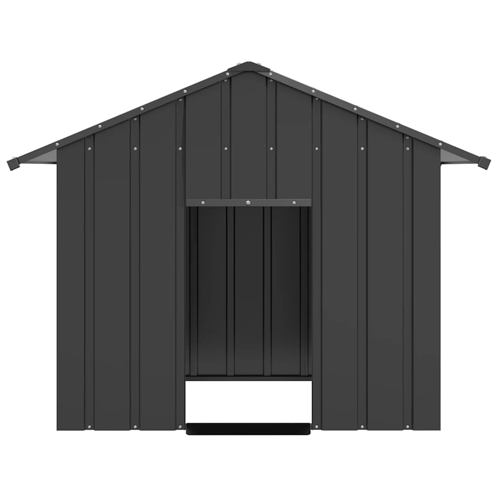 Vidaxl Loft con techo 131x101x102 cm de acero galvanizado