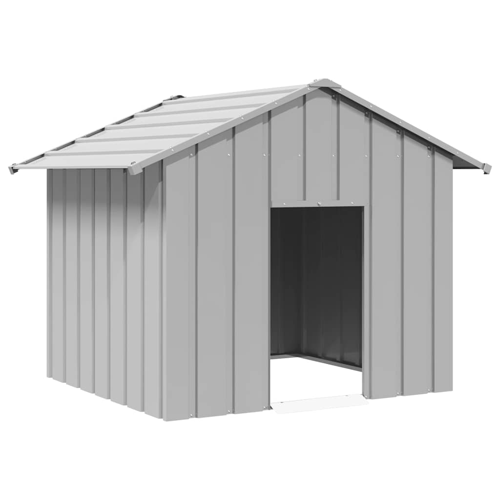 Vidaxl Dog Loft con tetto 131x101x102 cm galvanizzato in acciaio