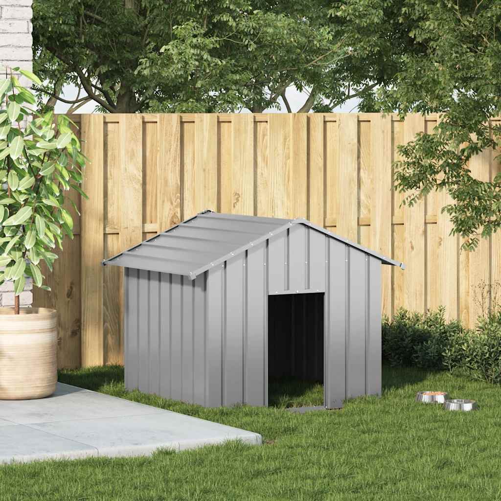 Vidaxl Dog Loft con tetto 131x101x102 cm galvanizzato in acciaio
