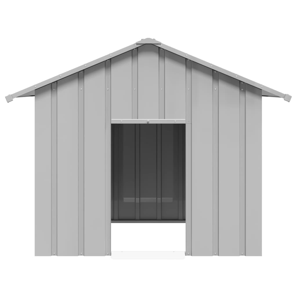 Vidaxl Dog Loft con tetto 131x101x102 cm galvanizzato in acciaio