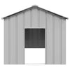 Vidaxl hondenhok met dak 113x153x101 cm gegalvaniseerd staal