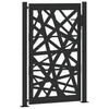 Cancello Vidaxxl con design luminoso 100x150 cm acciaio nero