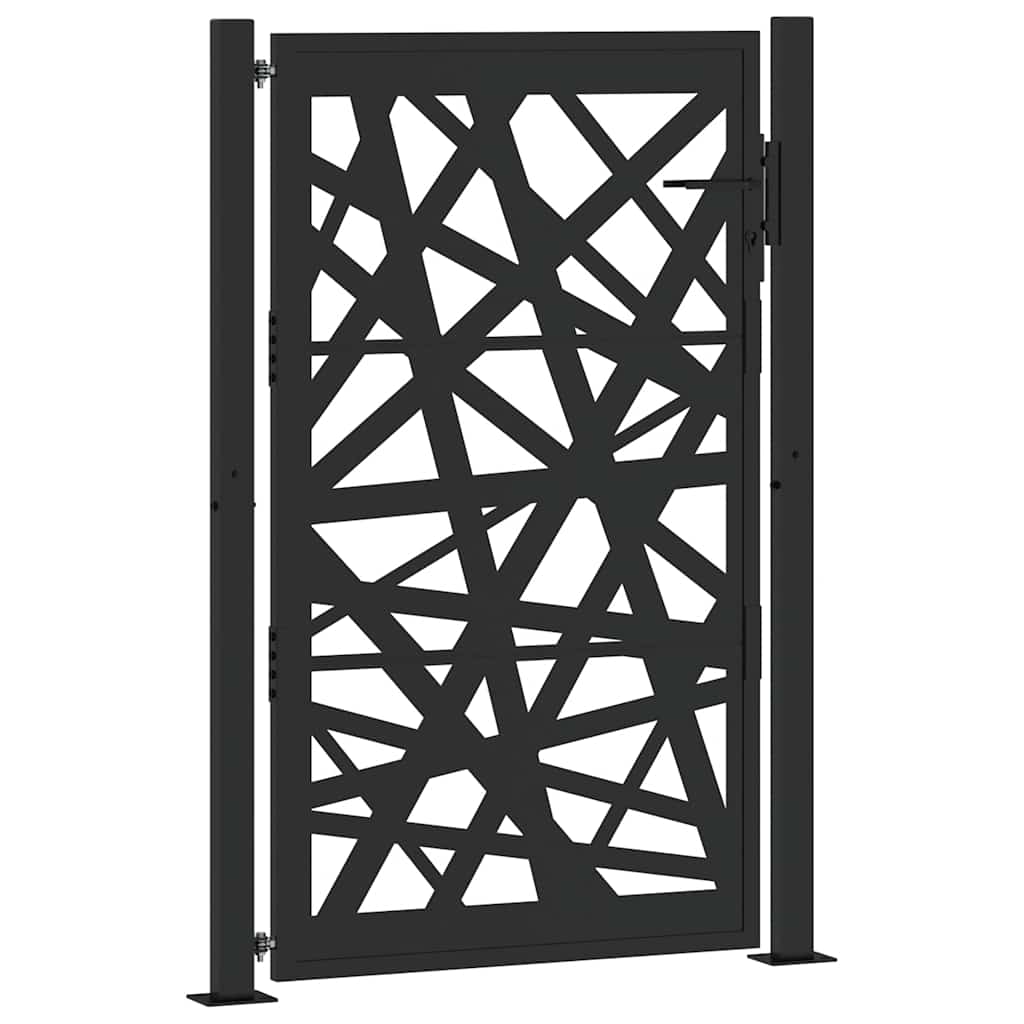 Cancello Vidaxxl con design luminoso 100x150 cm acciaio nero