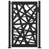 Cancello Vidaxxl con design luminoso 100x150 cm acciaio nero