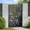 Cancello Vidaxxl con design luminoso 100x150 cm acciaio nero