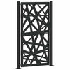 Vidaxl poort met lichtontwerp 100x175 cm staal zwart