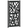 Vidaxl poort met lichtontwerp 100x200 cm staal zwart