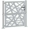 Vidaxl poort met lichtontwerp 100x100 cm weervast staal
