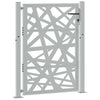 Vidaxl poort met lichtontwerp 100x125 cm weervast staal