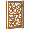 Vidaxl poort met lichtontwerp 100x150 cm weervast staal