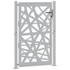 Vidaxl poort met lichtontwerp 100x150 cm weervast staal