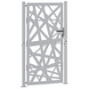 Cancello Vidaxxl con design illuminotecnico 100x175 cm in acciaio resistente alle intemperie