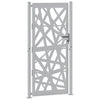 Vidaxl poort met lichtontwerp 100x200 cm weervast staal