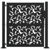 Puerta vidaxxl con diseño de hoja 100x100 cm acero negro