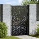 Cancello Vidaxxl con design ad anta 100x150 cm acciaio nero