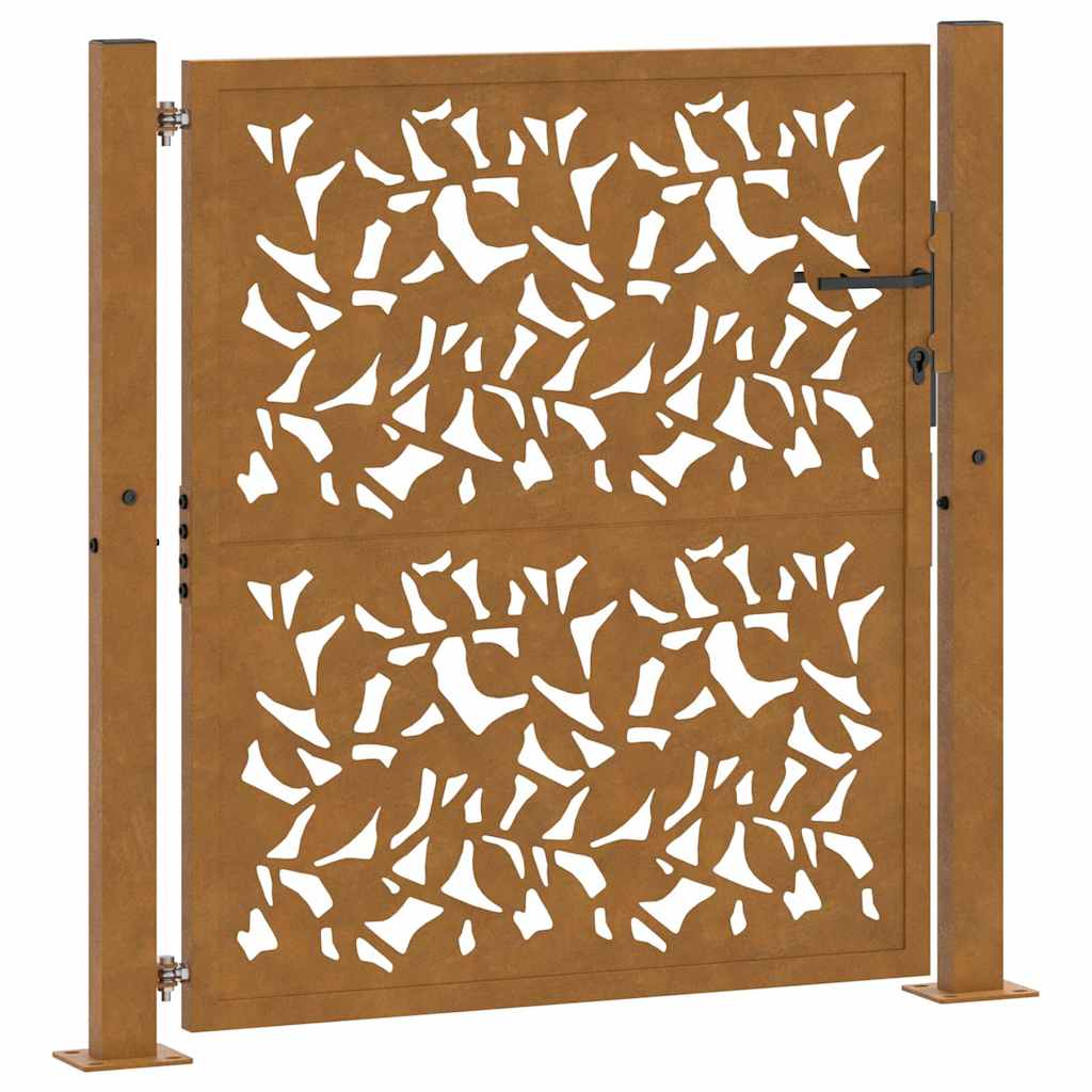 Puerta vidaxxl con diseño de hoja 100x100 cm acero resistente a la intemperie