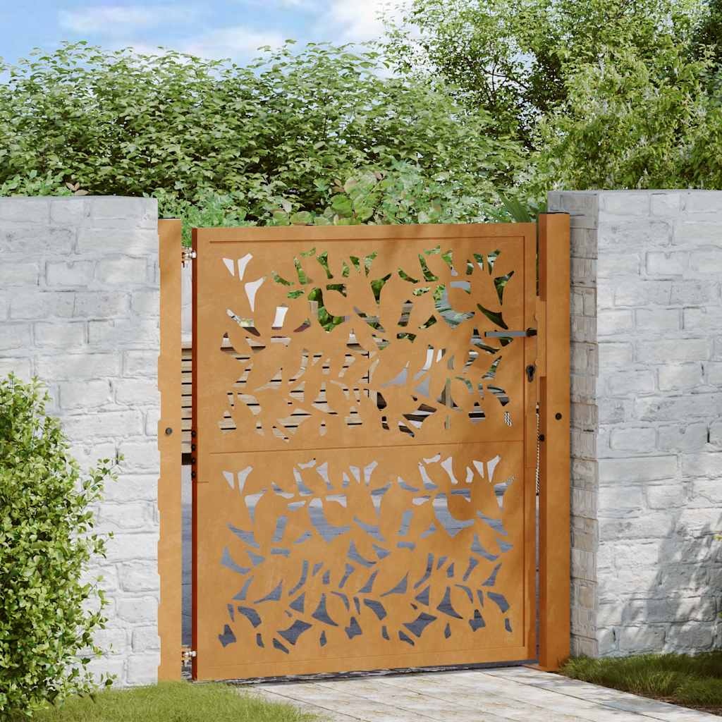 Puerta vidaxxl con diseño de hoja 100x100 cm acero resistente a la intemperie