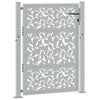 Vidaxl poort met bladontwerp 100x125 cm weervast staal