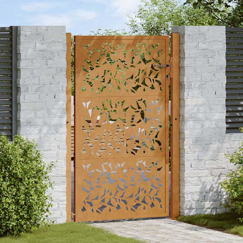 Puerta vidaxxl con diseño de hoja 100x150 cm acero resistente a la intemperie