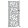 Vidaxl poort met bladontwerp 100x200 cm weervast staal