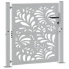 Vidaxl poort met golfontwerp 100x100 cm weervast staal
