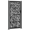 Cancello Vidaxxl con binario design 100x200 cm acciaio nero