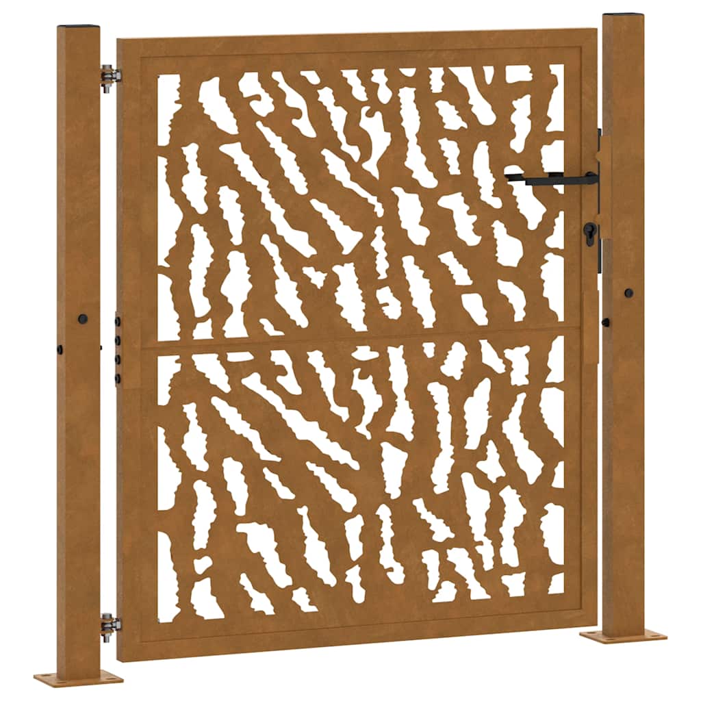 Puerta vidaxxl con diseño de carril 100x100 cm acero resistente a la intemperie