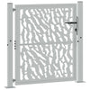 Vidaxl poort met sporenontwerp 100x100 cm weervast staal