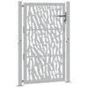 Vidaxl poort met sporenontwerp 100x150 cm weervast staal