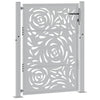 Vidaxl poort met vlamontwerp 100x125 cm weervast staal