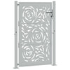 Puerta vidaxxl con diseño de llama 100x150 cm acero resistente a la intemperie