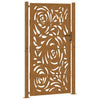 Puerta vidaxxl con diseño de llama 100x175 cm acero resistente a la intemperie
