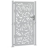 Vidaxl poort met vlamontwerp 100x175 cm weervast staal