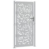 Cancello Vidaxxl con design a fiamma 100x200 cm in acciaio resistente alle intemperie