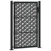 Puerta VidaXL con diseño de cruz 100x150 cm acero negro