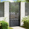 Cancello Vidaxxl con design a croce 100x200 cm in acciaio nero