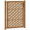 Cancello Vidaxxl con design a croce 100x150 cm in acciaio resistente alle intemperie