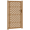 Vidaxl poort met kruisontwerp 100x200 cm weervast staal