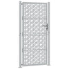 Vidaxl poort met kruisontwerp 100x200 cm weervast staal