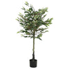 VidaXL árbol fuxus artificial 480 hojas 130 cm verde
