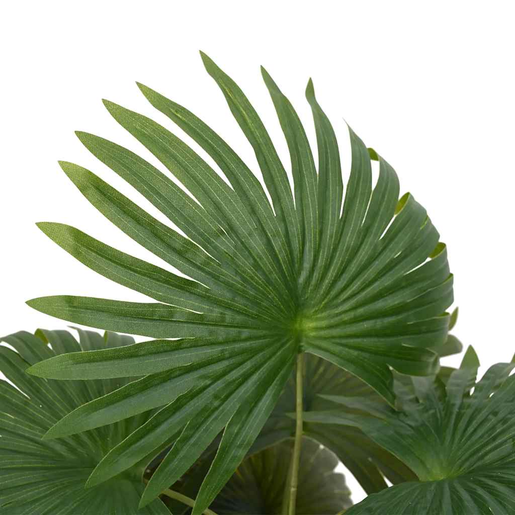 Vidaxl planta de palmera artificial 9 hojas 65 cm verde