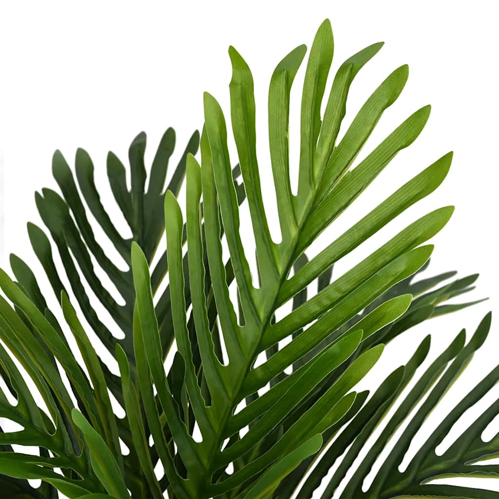 Vidaxl planta de palmera artificial 9 hojas 70 cm verde