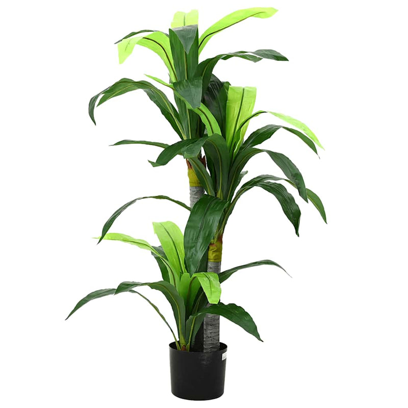 VidaXL albero artificiale dracaena 36 foglie 120 cm verde