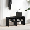 Vidaxl Shoe Rack Cillable 89.5x30x40 cm de roble negro coloreado
