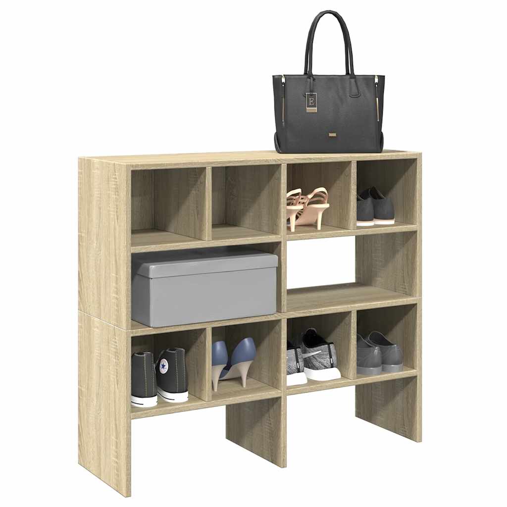 Vidaxl Ratchs Shops 2 St Stackable 89.5x30x40 CM Sonoma Oak Color