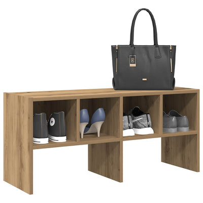 Vidaxl Shoe Rack CLackable 89.5x30x40 cm de roble artesanal -colorado